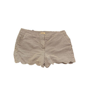 Women's British Khaki Shorts Size 12 White Blue